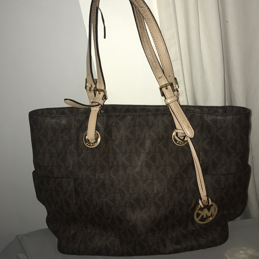 Michael Kors ‘Jet Set Signature’ Tote Brown